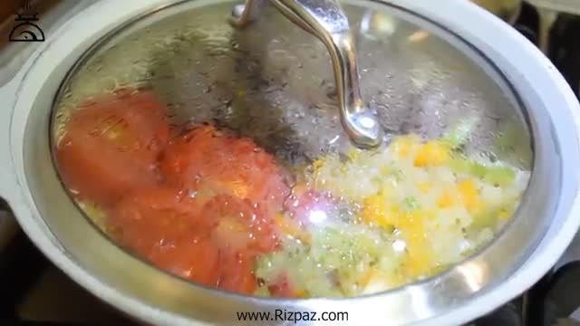 طرز  تهیه کباب تابه ای با سبزیجات به صورت ریزپز