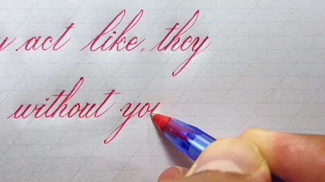 دست خط زیبا با خودکار | خوشنویسی انگلیسی حروف کوچک