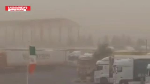 طوفان گرد و خاک در درگز مشهد
