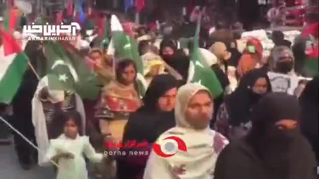 راهپیمایی هزاران نفر در پنجاب پاکستان در حمایت از فلسطین و مردم غزه