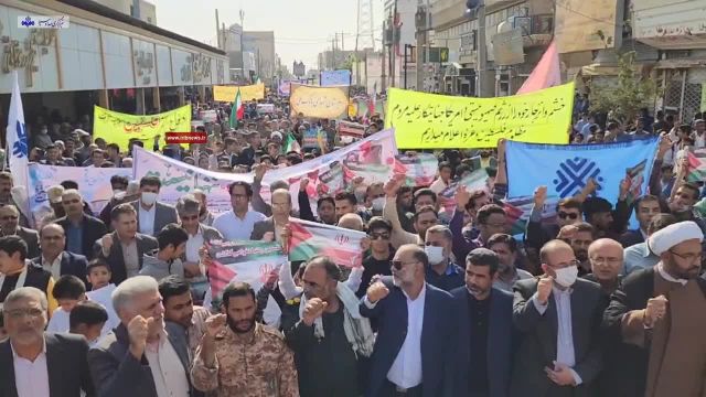 تجمع مردم سیستان و بلوچستان در اعتراض به جنایات رژیم صهیونیستی