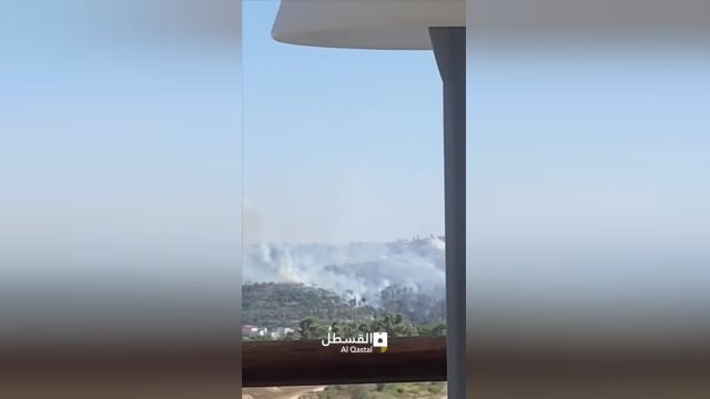 آتش سوزی گسترده در مناطق جنگلی قدس اشغالی