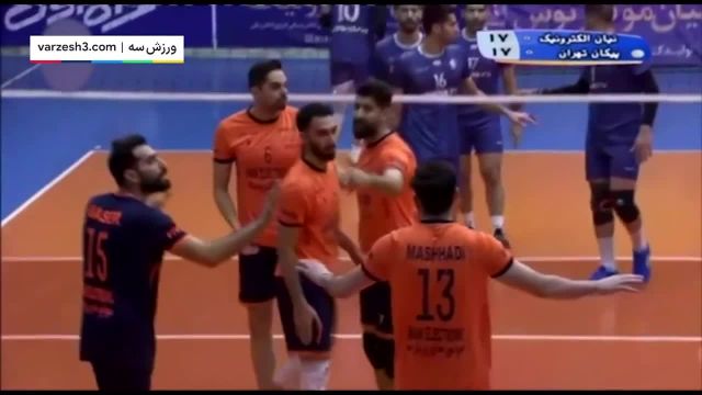 خلاصه والیبال نیان الکترونیک و پیکان تهران | رقابت های لیگ برتر ایران