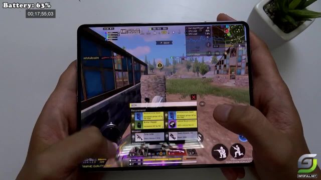 تست بازی Call of Duty Mobile CODM در Samsung Galaxy Z Fold 5