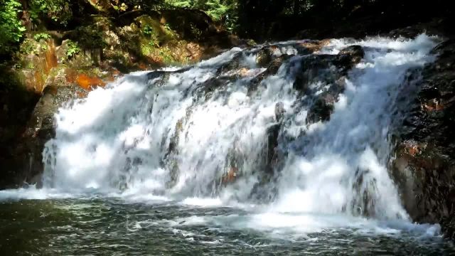 ویدیوی آرامش همراه با صداهای آب | فیلم 3 ساعته 4K در آبشار | سقوط دنی کریک