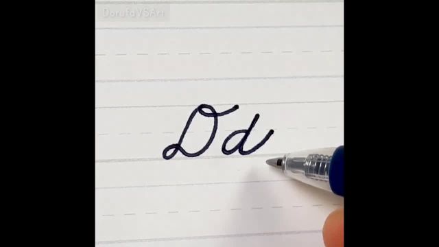 نحوه نوشتن حرف D d در دست خط شکسته آمریکایی | خط شکسته سنتی