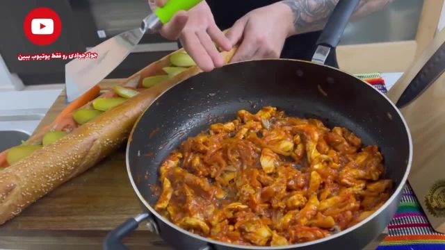 آموزش مرغ بندری سالم ترین ساندویچ ایرانی