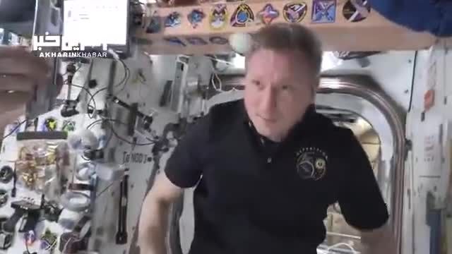 مسابقه دارت فضایی | ویدئوی جالبی از مسابقه «دارت فضایی» در ایستگاه فضایی بین‌ المللی