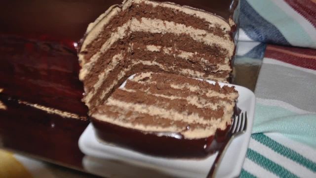 آموزش کیک شکلاتی خوشمزه با 4 لایه پنیر