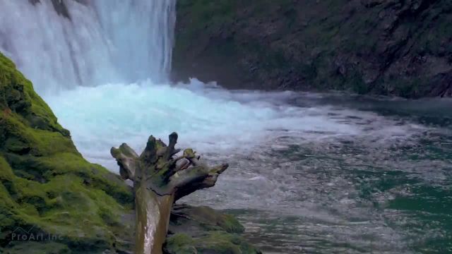 آبشار پر قدرت در جنگل | 8 ساعت صدای آب برای آرامش و خواب