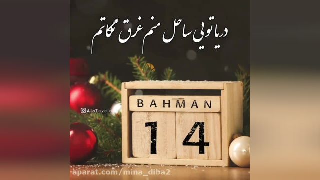 کلیپ تبریک تولد 14 بهمن ماهی برای وضعیت واتساپ