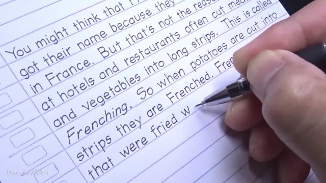 دست خط چاپی ساده | تمرین خوشنویسی انگلیسی