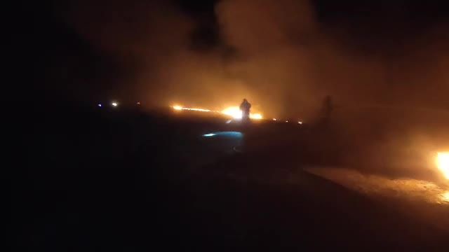 واژگونی و انفجار تانکر حمل سوخت در جاده اردستان - اصفهان