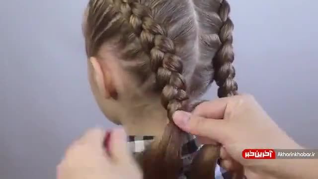 آموزش بافت مو دخترانه جدید برای موهای بلند | ویدیو