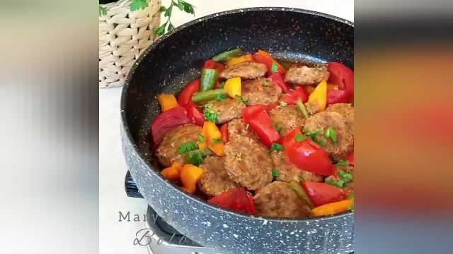 طرر تهیه خوراک کباب و سبزیجات خوشمزه و فوری با گوشت چرخ کرده