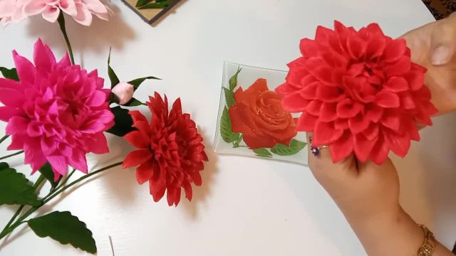 آموزش ساخت گل کوکب فوق العاده طبیعی و زیبا با کاغذ کشی
