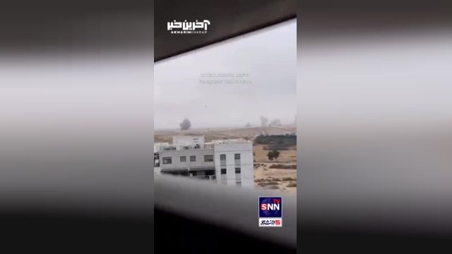 تصاویری از حمله موشکی گردان قسام به بئر السبع