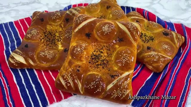طرز تهیه نان روغنی افغانی با دستور ساده و آسان مرحله به مرحله