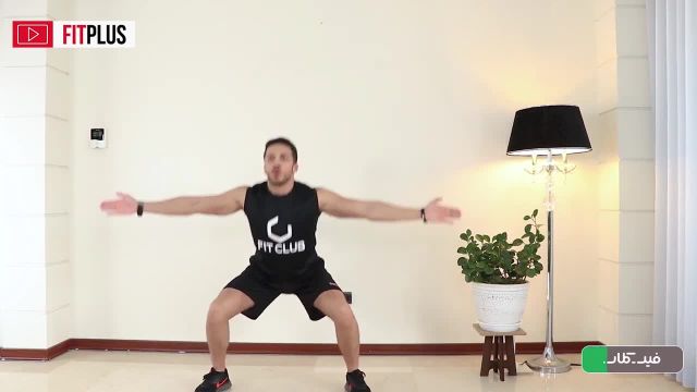 حرکت ترکیب اسکوات پرشی با فلای وزن بدن | آموزش و نحوه اجرا