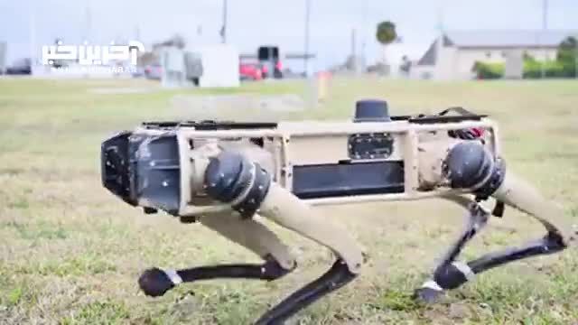 سگ رباتیک مسلح ارتش آمریکا، موشک شلیک می کند