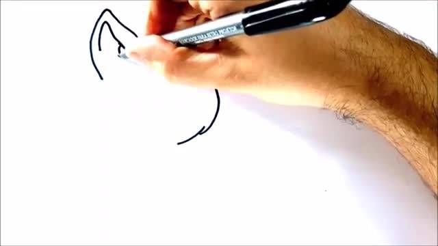 آموزش نقاشی حیوانات ساده برای کودکان - نقاشی سگ
