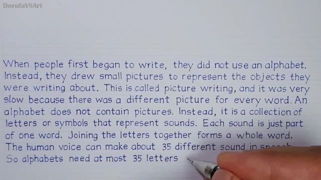 تمرین دست خط چاپی | نمونه ای از سبک دست خط انگلیسی منظم و تمیز