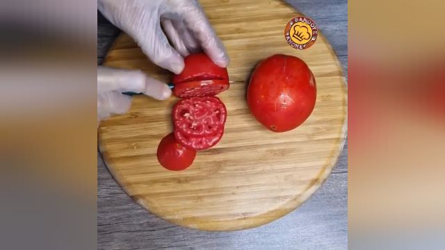 آموزش درست کردن گوجه های سوخاری حلقه ای