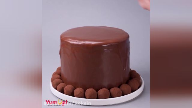 ایده تزیین بسیار زیبا کیک به شکل قلب