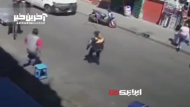 جلوگیری از سرقت موتورسیکلت توسط پلیس زن در مکزیک
