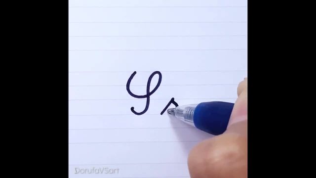 نحوه نوشتن حرف S در خط شکسته برای مبتدیان | دست خط شکسته فرانسوی