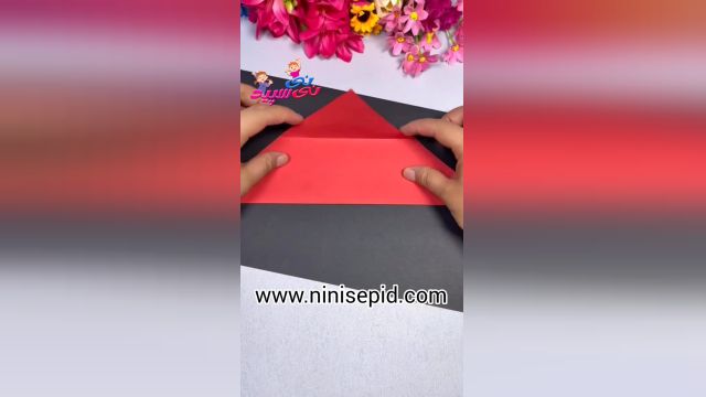 ساخت گل کاغذی بسیار زیبا