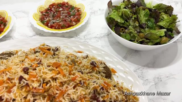 طرز تهیه قابلی ازبکی با کوفته قلقلی خوشمزه و عالی غذای مجلسی افغانستان