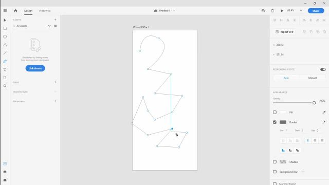 آشنایی با ابزار رسم چند ضلعی، رسم خط و بررسی ماسک ها در نرم افزار Adobe XD