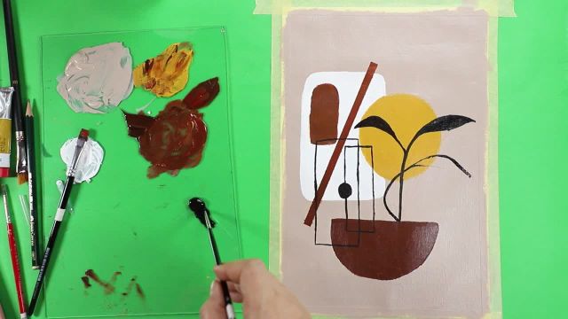 آموزش نقاشی اکریلیک مرحله به مرحله