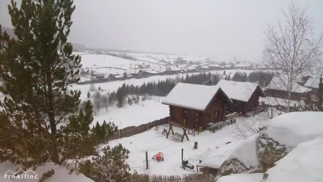 زمستان برفی زیبا در کوهستان | فیلم طبیعت دل انگیز از جنوب اورال