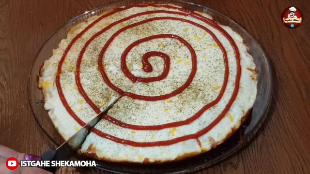 آموزش کیک پیتزا بدون فر خوشمزه و پرطرفدار مرحله به مرحله