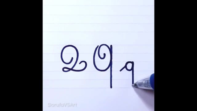 نحوه نوشتن حرف Q q در خط شکسته برای مبتدیان | دست خط شکسته فرانسوی