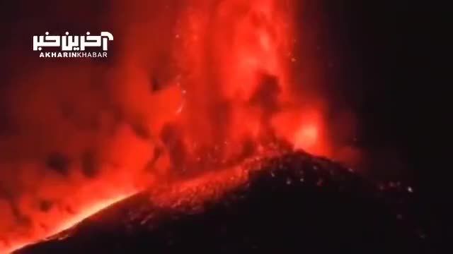تصاویری از فوران آتشفشان «اتنا» در ایتالیا