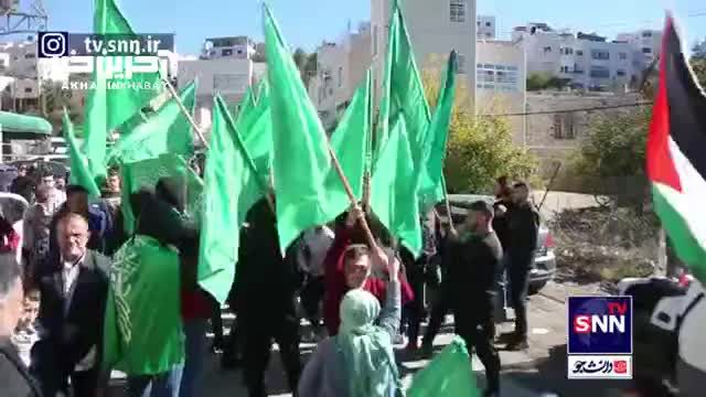 بزرگترین راهپیمایی مردم کرانه باختری پس از نماز جمعه