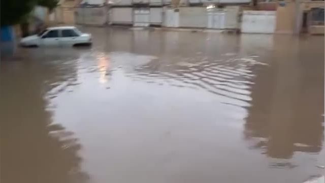 وضعیت خیابان‌ های اهواز بعد از بارندگی را مشاهده کنید