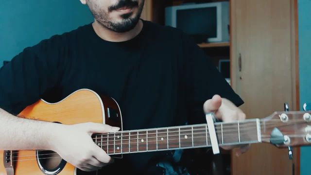 آموزش گیتار | آکورد گیتار اشک از بهزاد لیتو