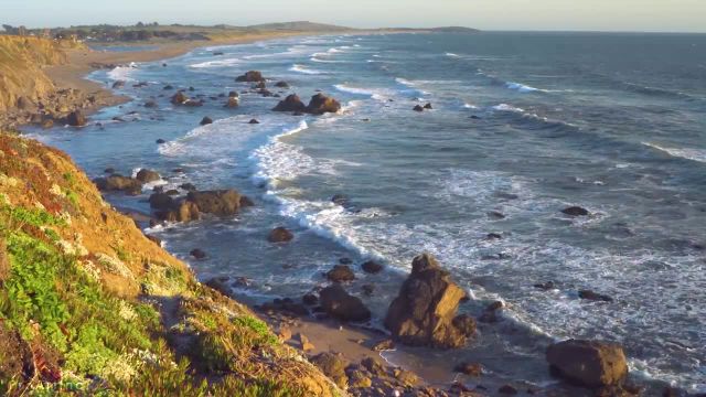 10 ساعت امواج اقیانوس برای کاهش استرس | سواحل زیبای اقیانوس ایالات متحده | قسمت 1