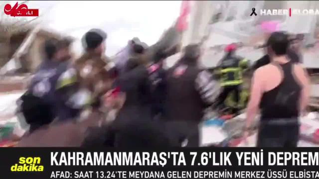 لحظه پیداشدن دو کودک خردسال از زیر آوار در قهرمان ماراش ترکیه | ویدیو