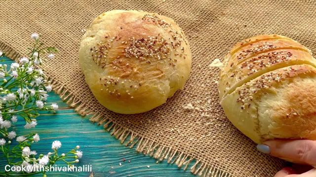 طرز پخت نان خانگی خوشمزه و حجیم به سبک حرفه ای