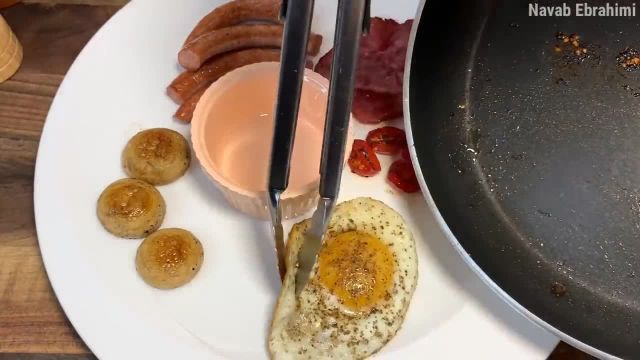 طرز تهیه صبحانه انگلیسی و خوراک لوبیا به روش صبحانه سرا  فوق العاده پرطرفدار