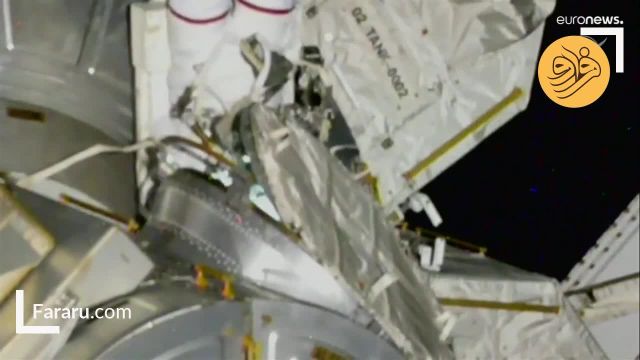 لحظه خروج دو فضانورد از ایستگاه بین‌المللی | ویدیو