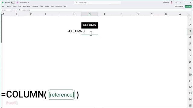 تابع COLUMN: راهکاری هوشمند برای سازماندهی داده‌ ها