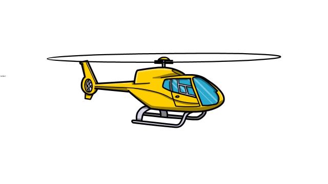 آموزش آسان نقاشی هلیکوپتر برای کودکان