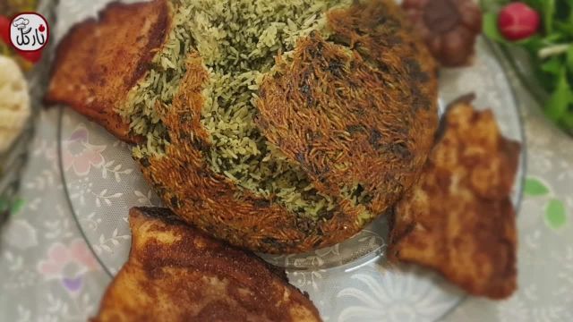 طرز تهیه سبزی پلو با ماهی خوشمزه و عالی صورت دمی غذای سنتی ایرانی