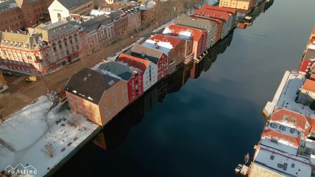 پرواز بر فراز شهرهای نروژ | فیلم هواپیمای بدون سرنشین از جواهر شمالی اروپا